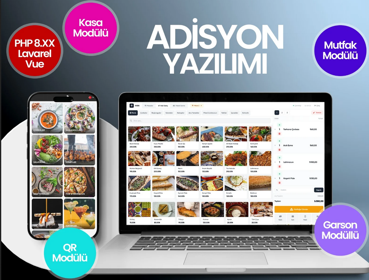 Adisyon Yazılımı  ekran görüntüsü