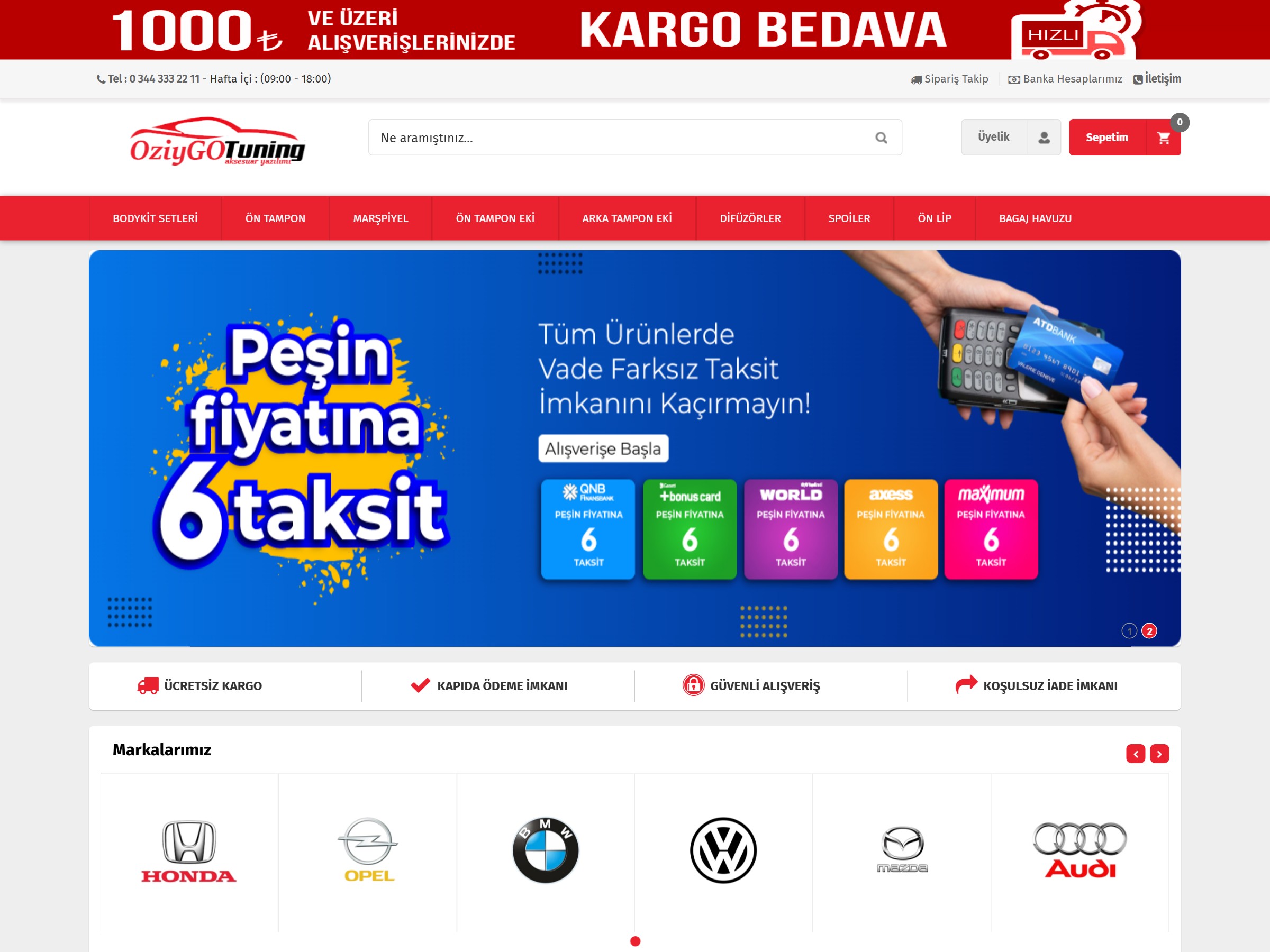Aksesuar Eticaret Yazılımı arayüz önizlemesi